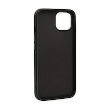 Apple iPhone Uyumlu - 14 Plus Kılıf Asya Deri Silikon - Siyah