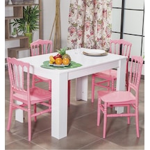Arda / Miray Mutfak Masa Takımı 4 Sandalye 1 Masa - Pembe Arda / Miray Mutfak Masa Takımı 4 Sandalye 1 Masa - Pembe