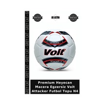 Premium Heyecan Macera Egzersiz Voit Attacker Futbol Topu N4 Çok Renkli