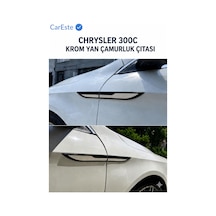 Chrysler 300c Krom Yan Çamurluk Çıtası 4 Parça Araca Özel