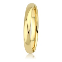 Erkek Klasik İçi Boş Bombe Alyans / 3mm Sarı Altın