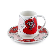 The Mia Amore Red Türk Kahvesi Fincanı Tek Kişilik 100 Cc