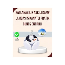 Katlanabilir Güneş Enerjili Led Kamp Lambası Usb Şarjlı - Hs08377721-4485 Renkli Renkli