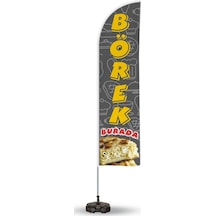 Börek Temalı Yelken ve Reklam Bayragı