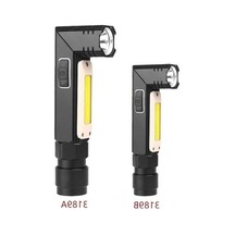 Ulzyvf Createtech Xpg+cob Usb Fener, Kırmızı Kemerli, Siyah, Beyaz 3189b Oq, Küçük Ve Katlanır Siyah