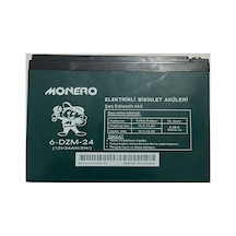 Hsgl Elektrikli Bisiklet Şarj Edilebilir Jelli Akü Batarya12v 24ah /2hr 6-dzm-24 Monero Diğer