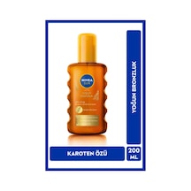 Sun Karoten Özlü Yoğun Bronzlaştırıcı Güneş Yağ Sprey 200ml, E Vitamini,doğal Bronzluk