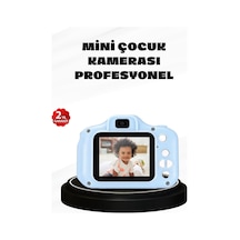 Çocuklar İçin Mini Dijital Kamera 1080p Hd 2.0 İnç Ekran Komik Filtreli Ve Şarjlı