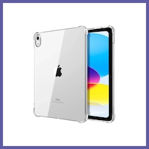 Bezos Apple Uyumlu iPad 2025 10.9 10.nesil A16 Kılıf Anti Shock Tablet Silikon - Şeffaf Nıda