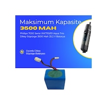 Philips 7000 Serisi Xw7110/01 Aqua Trio Dikey Süpürge 3500 Mah 25.2 V Batarya  Uyumlu Uzun Ömürlü, Maksimum Performans Pil