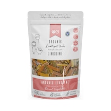 Organik Karışık Sebzeli Bakliyat Unlu Şerit Makarna Linguine 200 Gr +8 Ay