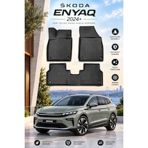 Skoda Enyaq 2024+ Aracınıza Özel Üretim Havuzlu Paspas Takımı A+ -mod-