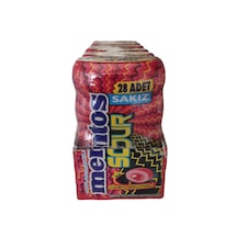 Mentos Sour Çilek Aromalı Draje Sakız 6 x 56 G