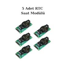 5 Adet Ds1302 Rtc Gerçek Zamanlı Saat Modülü Pil Dahil