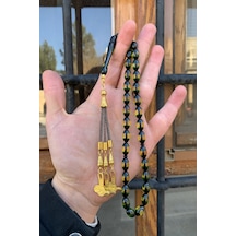 Erkek Sürmeli Toz Kehribar Tesbih Dgn1173