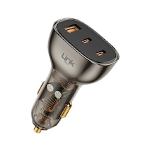 Linktech C506 80w 2xpd 30+20w Usb Araç İçi Şarj Adaptörü Başlık -