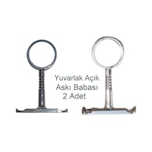 Yuvarlak Askı Babası Açık 2 Adet Metalik