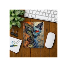 Soyut Kedi Baskılı Oyuncu Mousepad 0280