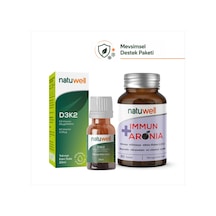Vitamin D3k2 Damla 20 Ml Ve Immun + Aronia 60 Tablet