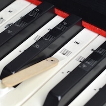 Piyano Org Klavye Piyano Tuşları İçin Nota Siyah Sticker Etiketi