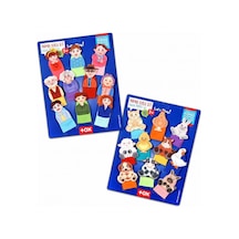 2 Set - 20 Parça Tox Evcil Hayvanlar Ve Aile Bireyleri Parmak Kukla T772 T752