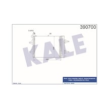KALE OTO Radyatör 390700 Klima Radyatörü Polo IV 02- Fox 05- / Cordoba 02- Ibiza IV 01- / Fabia I 99- Fabia II 07- 515X362X16