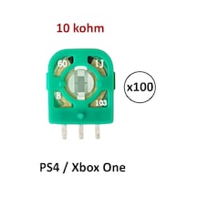 100 Adet 10k Ps4 Xbox One Analog Mikro Direnç Potans Yeşil