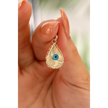 14 Ayar Altın Füzyon Damla Kolye Ucu 547781650