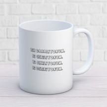 Bi Daralıyorum Iki Tarafı Baskılı Kupa Bardak Çok Renkli