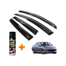 Peugeot 206 Mügen Cam Rüzgarlığı Sedan 1998 - 2012 Arası 4 Lü Takım +500ml Lastik Parlatıcı