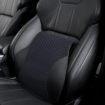 Sones Dört Mevsim Nefes Alabilen Hafızalı Köpük Araba Bel Yastığı Polyester Yastık Siyah