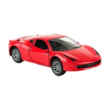 Die Cast Metal Sesli Ve Işıklı Çek Bırak Kırmızı Spor Araba