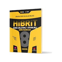Hız Yayınları 8. Sınıf Din Kültürü Konu Anlatımlı Etkinlikli Hibrit Soru Bankası