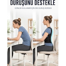 Omuz Sırt Bel Destek Korsesi Fileli Dik Duruş Ve Postür Destekleyici Korse