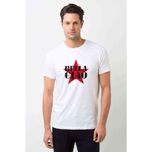 La Case De Papel Bella Ciao Baskılı Beyaz Erkek Tshirt (531015299)
