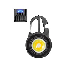 Cbtx W5137 Mini Cob Led El Feneri Taşınabilir Çok Fonksiyonlu Anahtarlık Işığı - Siyah / 4 Tornavida Uçları