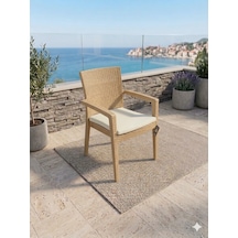 Novussi Paris Rattan Koltuk Minderli 4'lü Paket Cappuccino