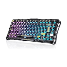 Mercury K1 Lite Kablosuz,türkçe Q, Mekanik Gaming Klavye, Rgb Işıklı, Transparent Black