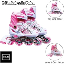 Avessa Işıklı Teker Çift Sıra Ayarlanabilir Paten İçerisinde Tek 001