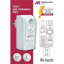 Mutlusan Tekli Akım Korumalı Priz Topraklı