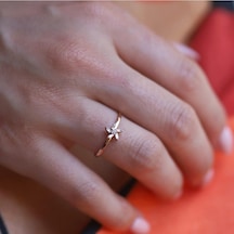 Rüzgar Gülü Baget Pırlanta Yüzük