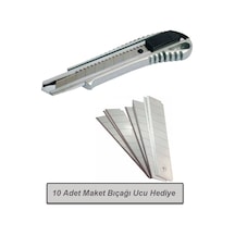 Alüminyum Maket Bıçağı + 10'Lu Maket Bıçağı Ucu N11.231