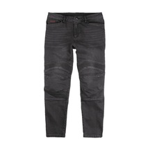 Icon Slabtown Denim Korumalı Motosiklet Pantolonu Siyah