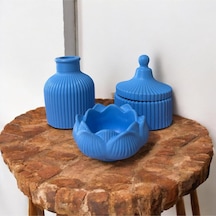 Bernami Mum Pinterest Mavi Özel Tasarım Mumluk Vazo Lotus Çiçeği Mumluk Aksesuar Seti Diğer