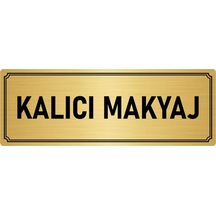 Metal Yönlendirme Levhası, Departman Kapı İsimliği Kalıcı Makyaj 10x20 cm Altın Renk