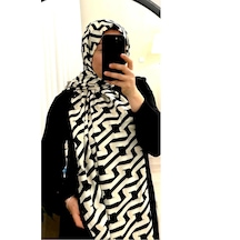 19V69 Italia Benisa Shop 19v69 Italıa Modal Seri Şal Krem Siyah Z Desen Siyah Krem