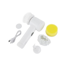 Hombey Usb Şarjlı 3'ü 1 Toplumlu Mutfak Temizlik Fırçası Seti - Esnek Kullanım, Duvar Takma Opsiyonu, Çeşitli Yüzeyler İçin