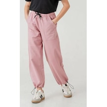 Cebi Taşlı Paça Brit Lastikli Stoperli Kız Çocuk Eşofman Altı 6168p Anrasit