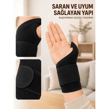 Lb Ayarlanabilir El Bilek Bandajı Başparmak Geçişli Bilek Desteği Günlük Ve Spor Kullanım