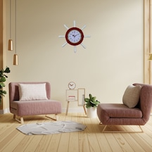 Kırmızı Kavelalı Dümen Duvar Saati Pl-d3701r